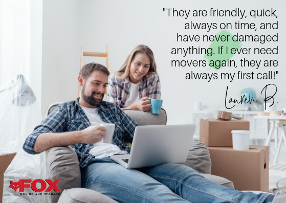 we love your feedback! july moving review roundup, fox™ moving and storage, experienced, trained professional movers